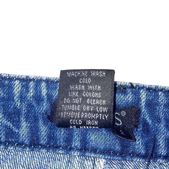 Y2K Size 2 Venus Cropped Utility Denim Jean Cargos 100% Cotton Embroidery Detail - Picture 8 of 8